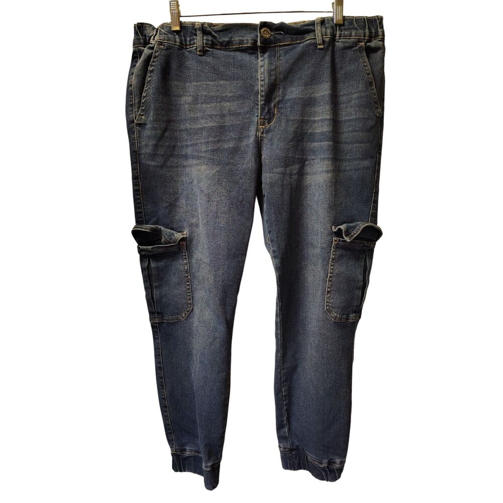 Copperflash High Rise Jogger‎ Size 14 Blue Jeans